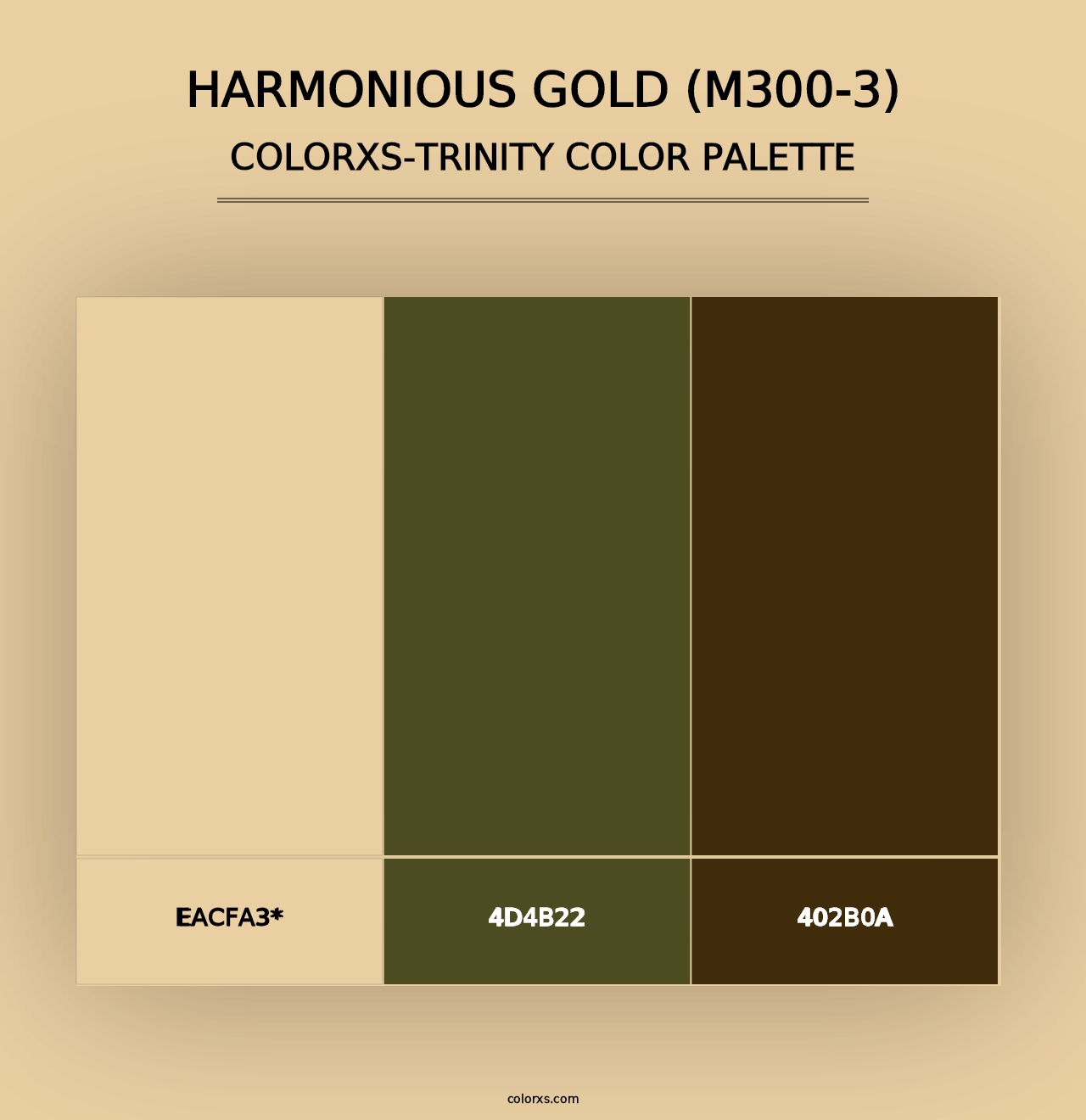 Harmonious Gold (M300-3) - Colorxs Trinity Palette