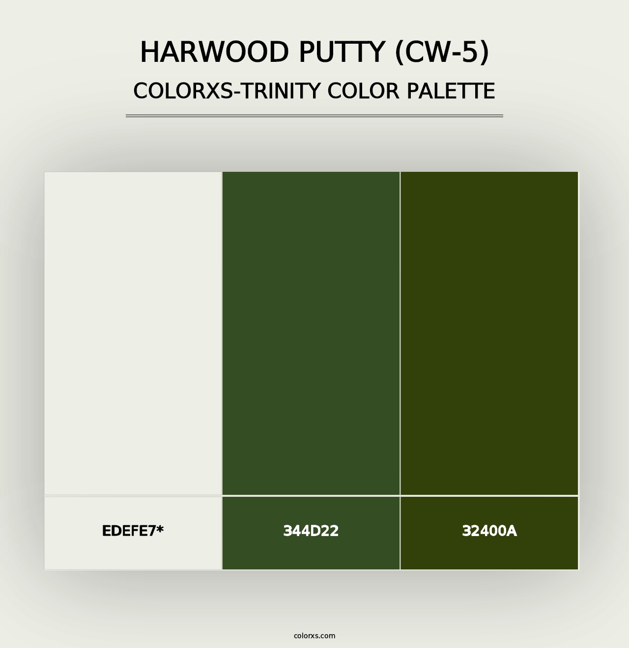 Harwood Putty (CW-5) - Colorxs Trinity Palette