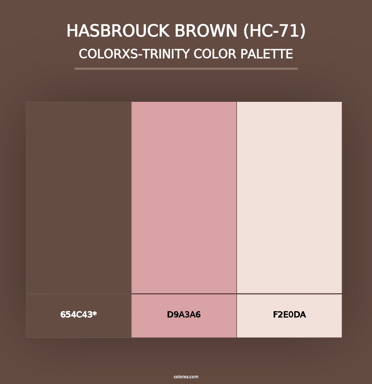 Hasbrouck Brown (HC-71) - Colorxs Trinity Palette