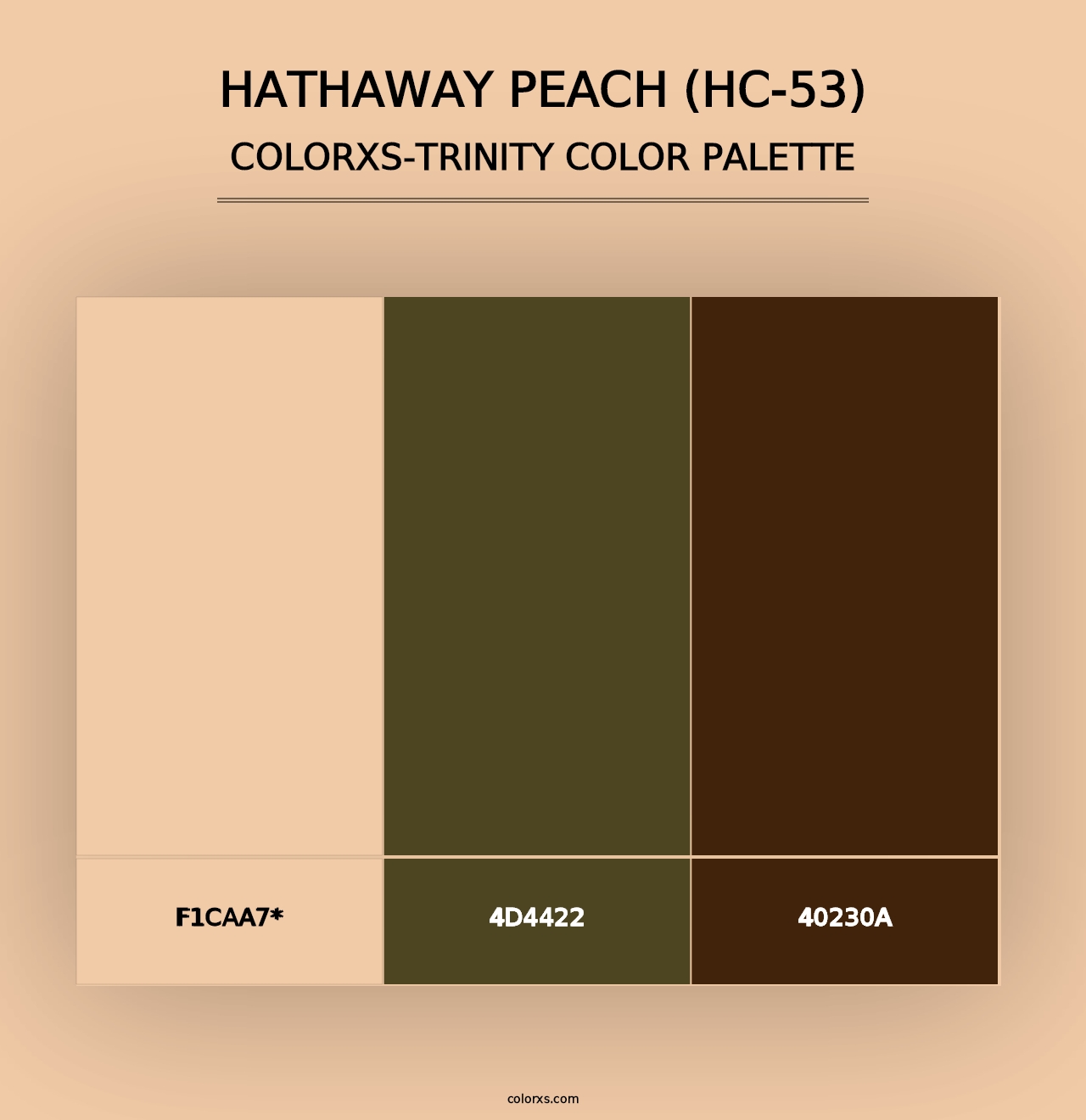 Hathaway Peach (HC-53) - Colorxs Trinity Palette