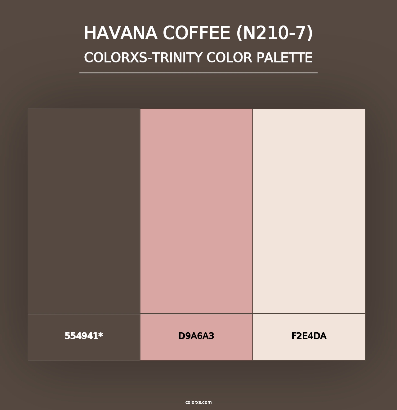 Havana Coffee (N210-7) - Colorxs Trinity Palette