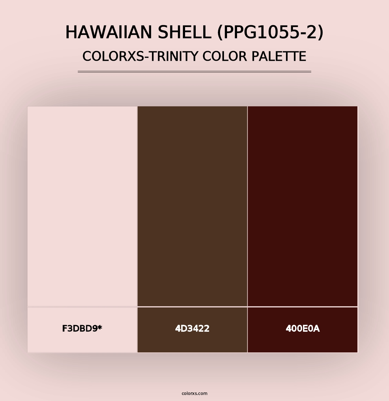 Hawaiian Shell (PPG1055-2) - Colorxs Trinity Palette