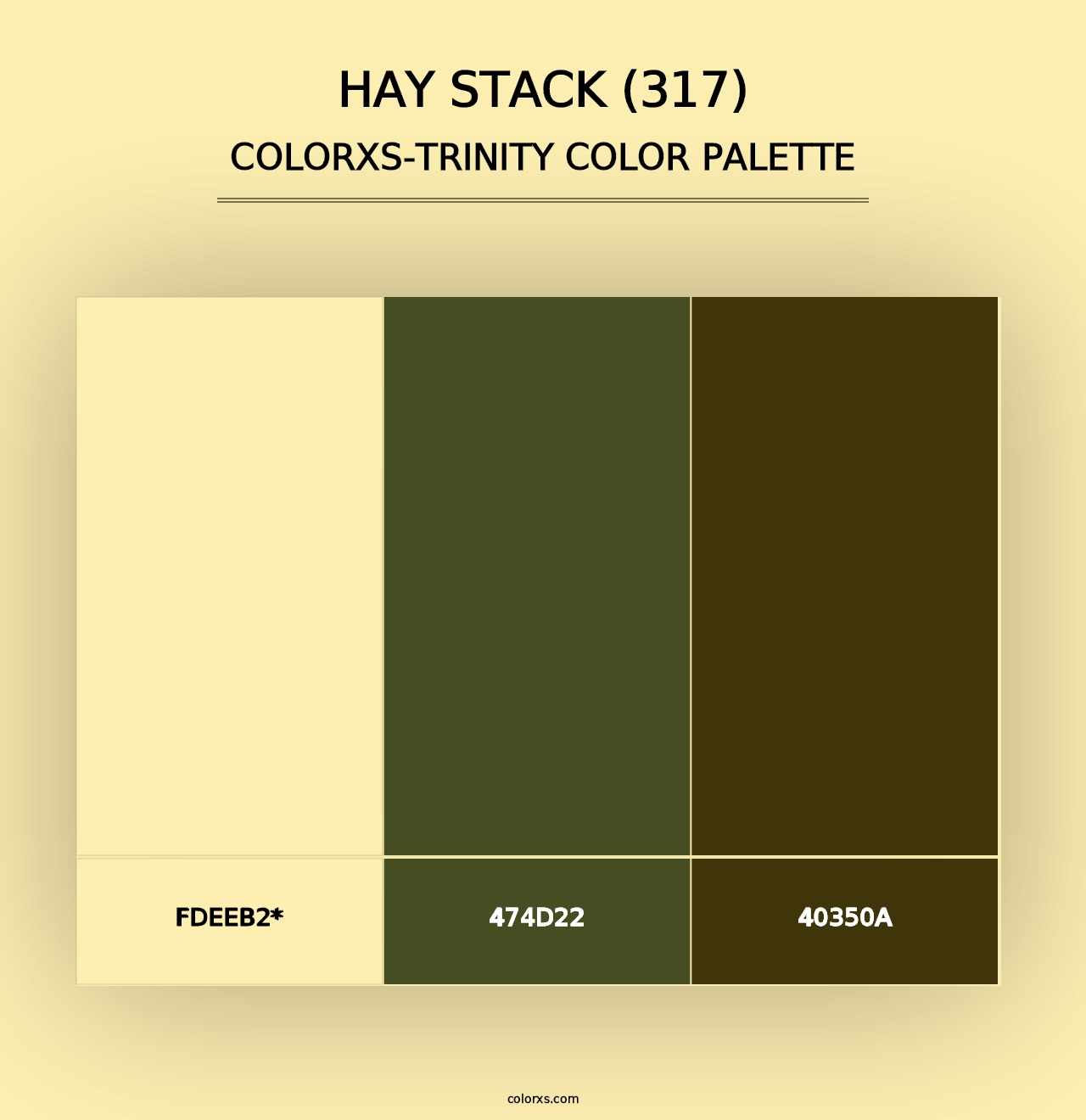 Hay Stack (317) - Colorxs Trinity Palette