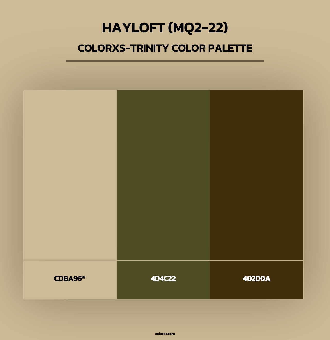 Hayloft (MQ2-22) - Colorxs Trinity Palette