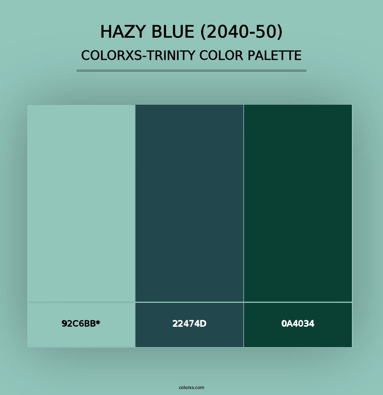 Hazy Blue (2040-50) - Colorxs Trinity Palette