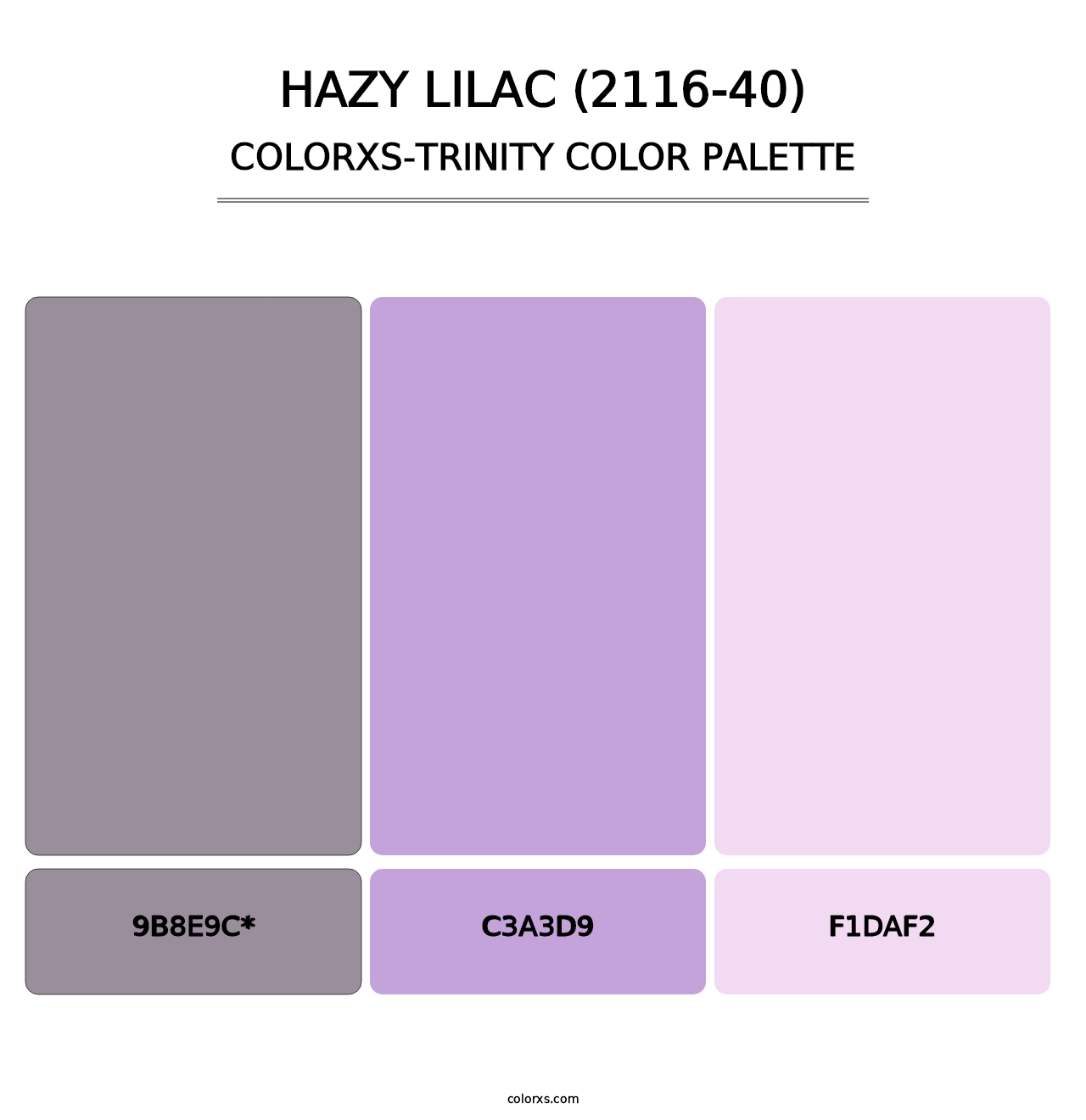 Hazy Lilac (2116-40) - Colorxs Trinity Palette