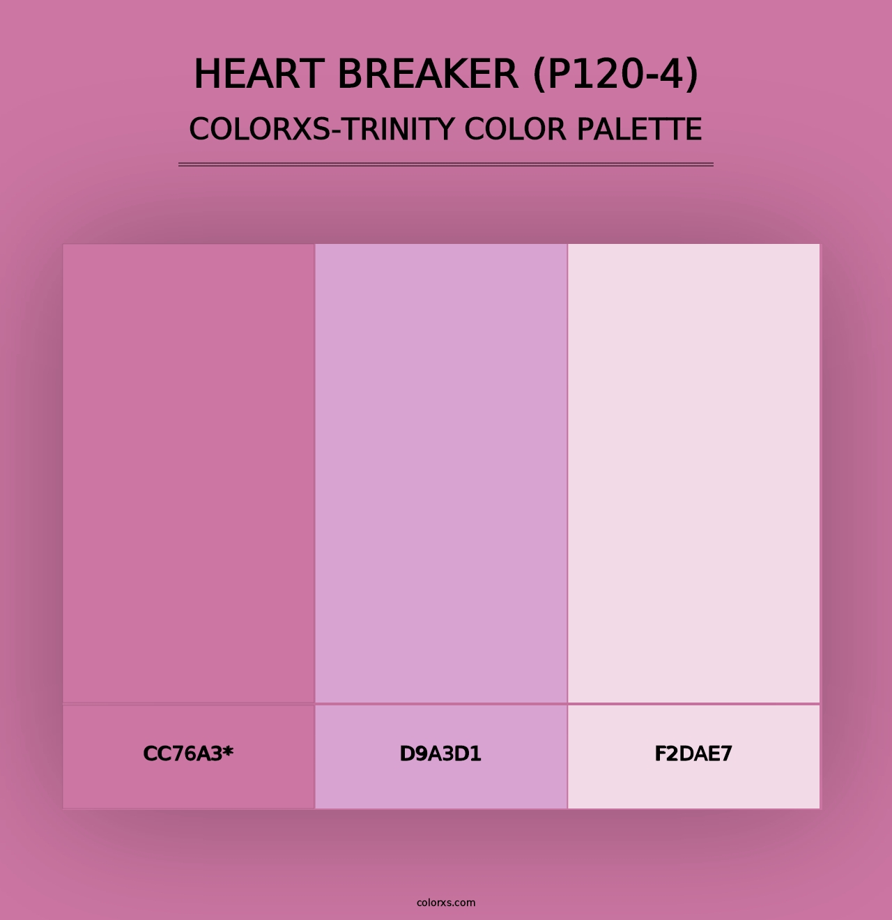 Heart Breaker (P120-4) - Colorxs Trinity Palette