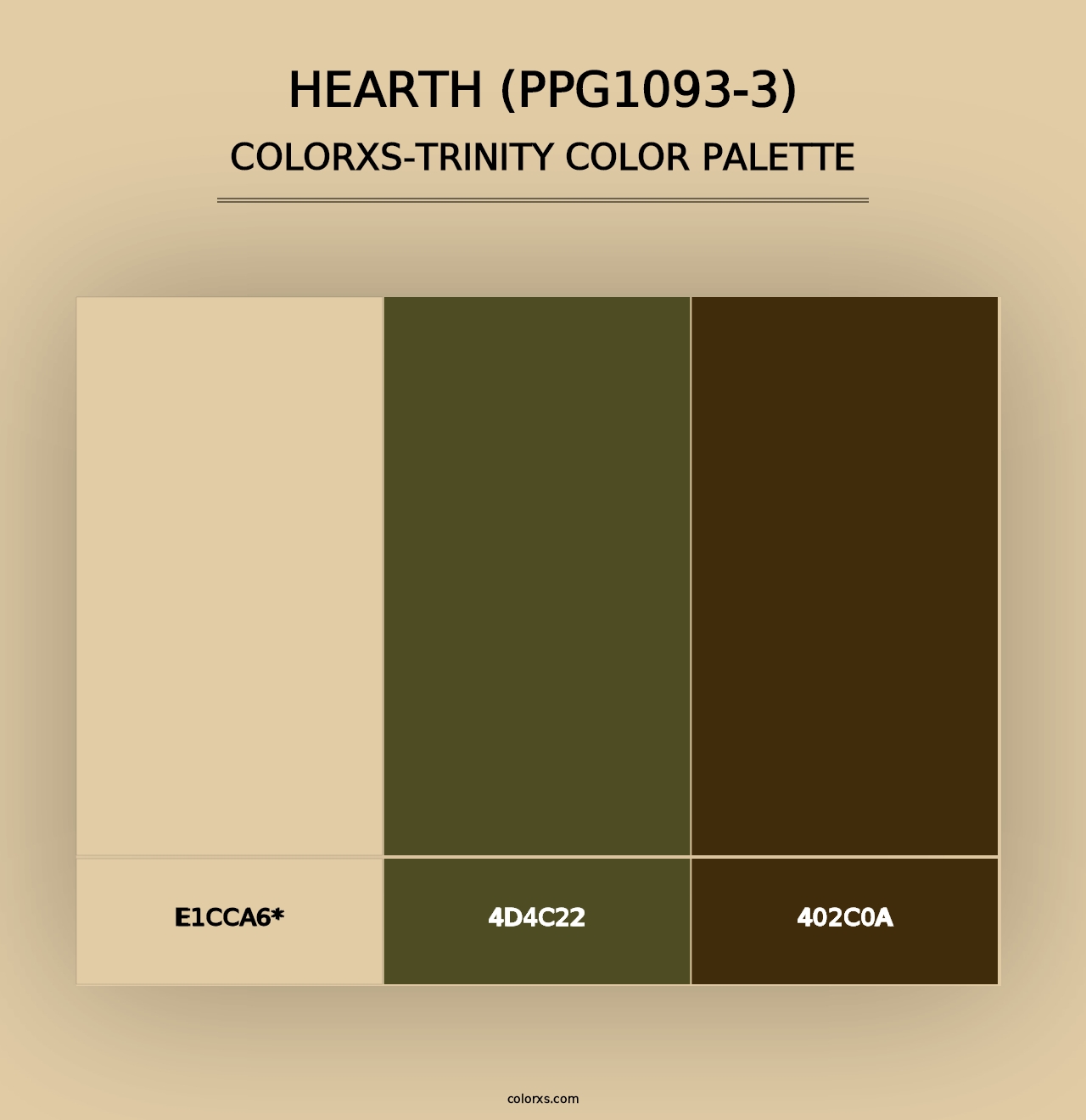 Hearth (PPG1093-3) - Colorxs Trinity Palette