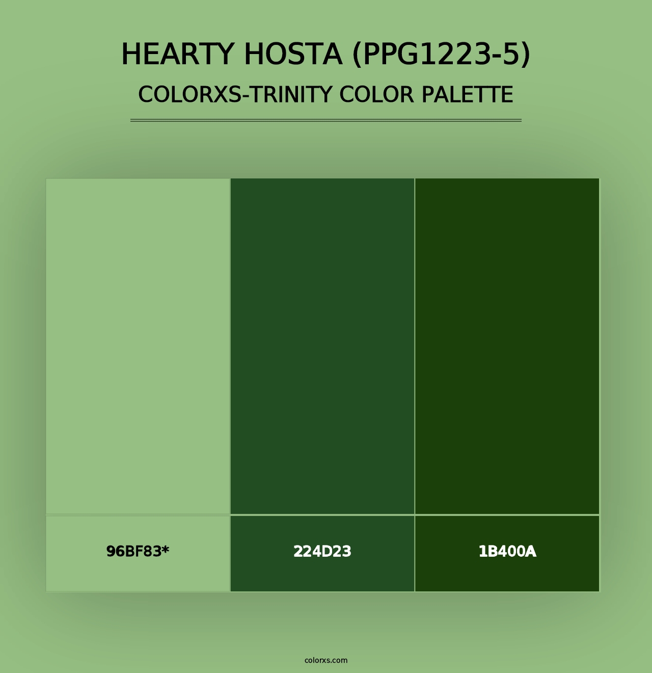 Hearty Hosta (PPG1223-5) - Colorxs Trinity Palette