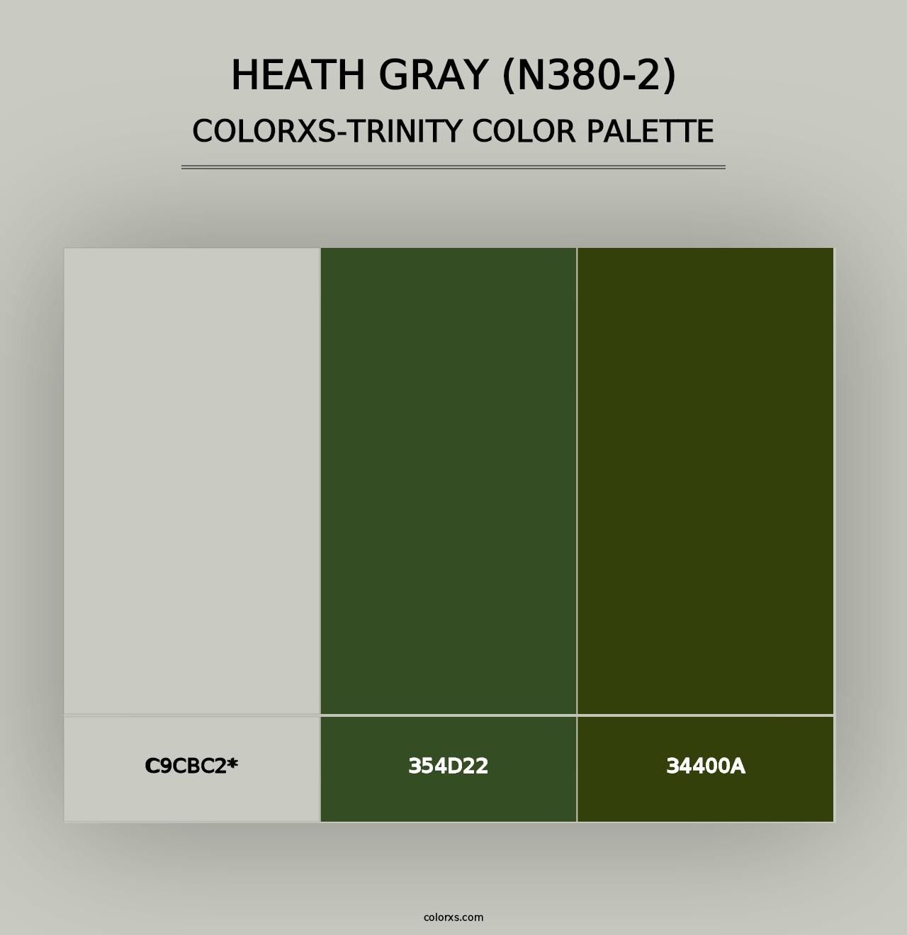 Heath Gray (N380-2) - Colorxs Trinity Palette