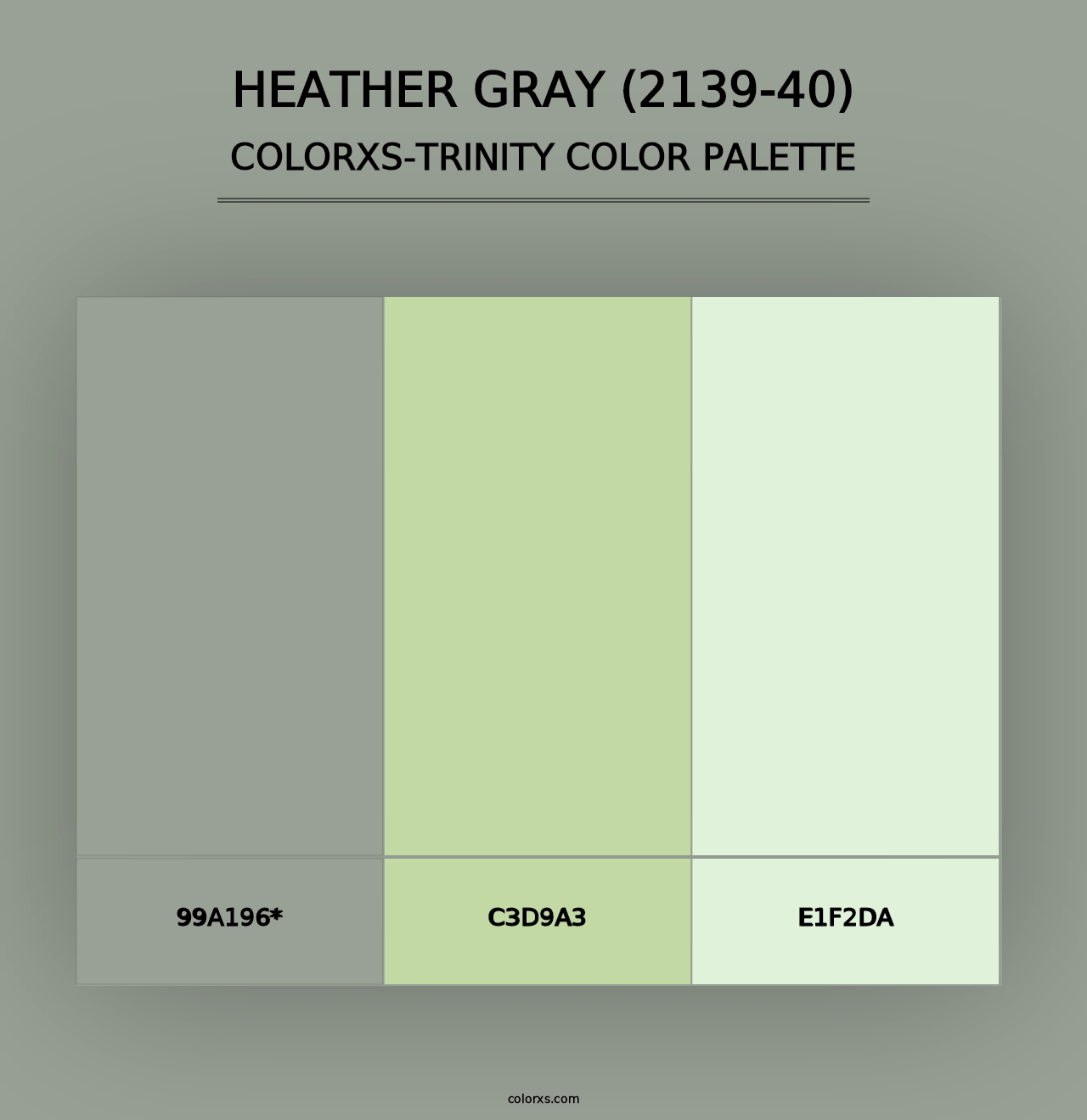 Heather Gray (2139-40) - Colorxs Trinity Palette