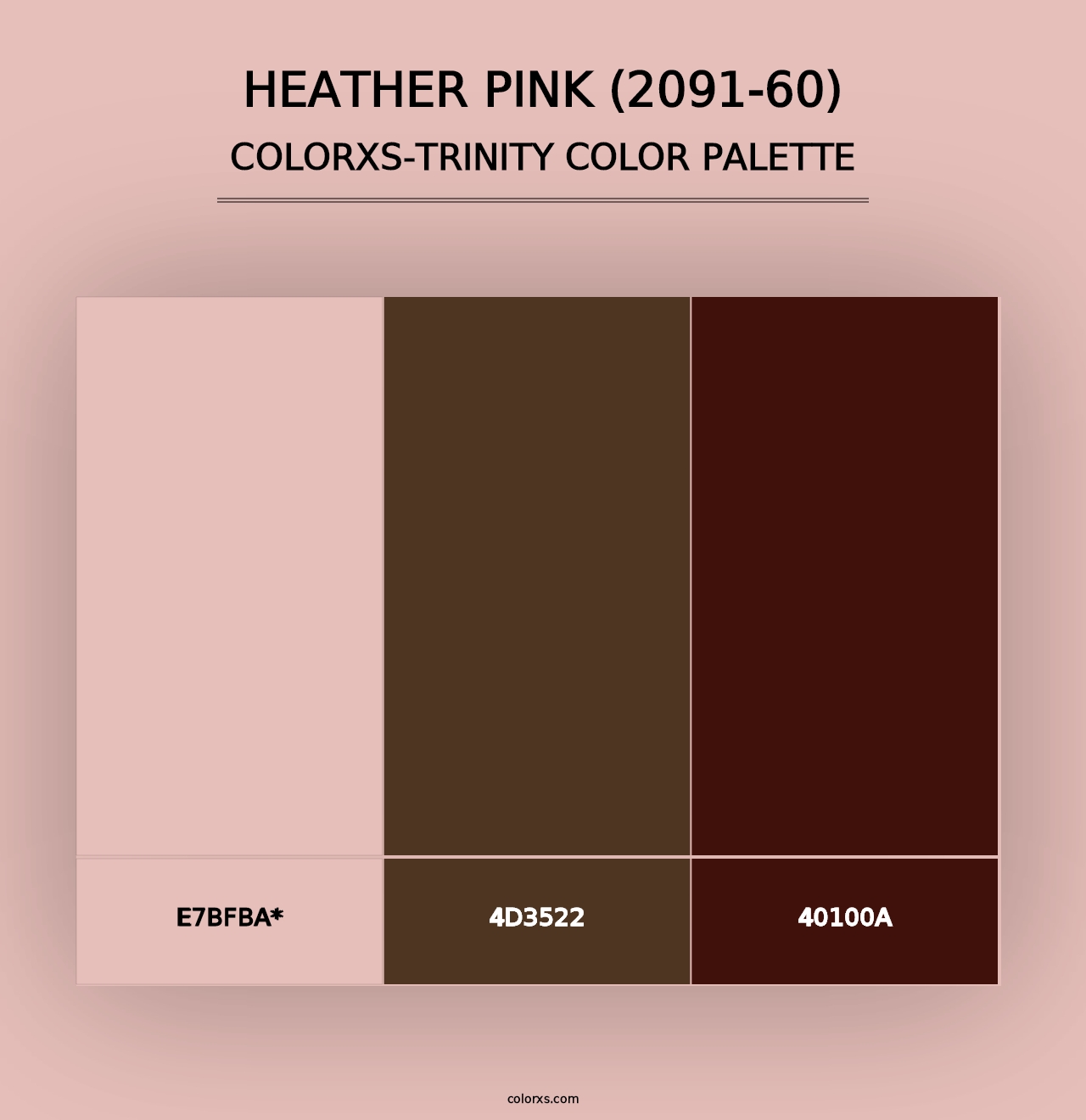 Heather Pink (2091-60) - Colorxs Trinity Palette