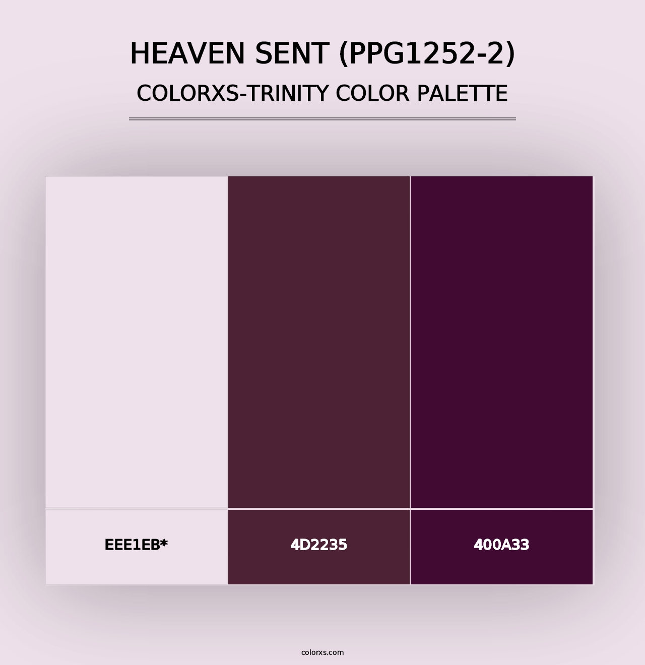 Heaven Sent (PPG1252-2) - Colorxs Trinity Palette