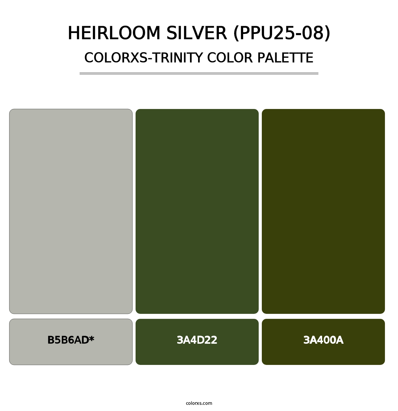 Heirloom Silver (PPU25-08) - Colorxs Trinity Palette