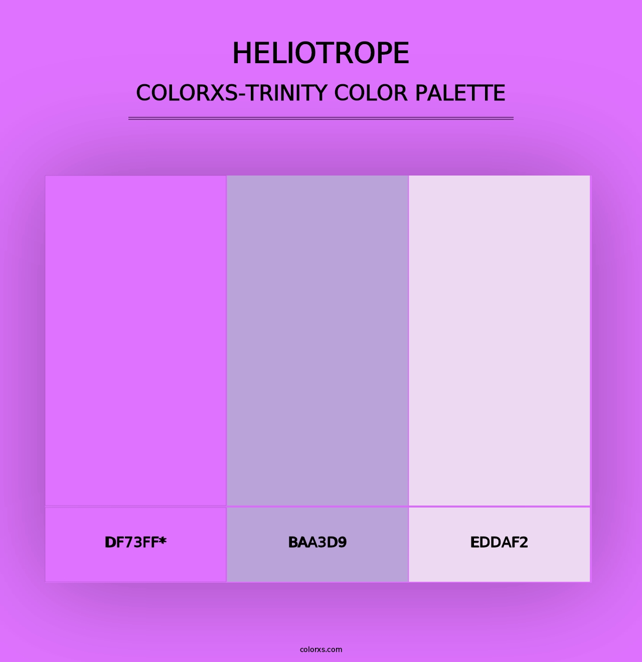 Heliotrope - Colorxs Trinity Palette