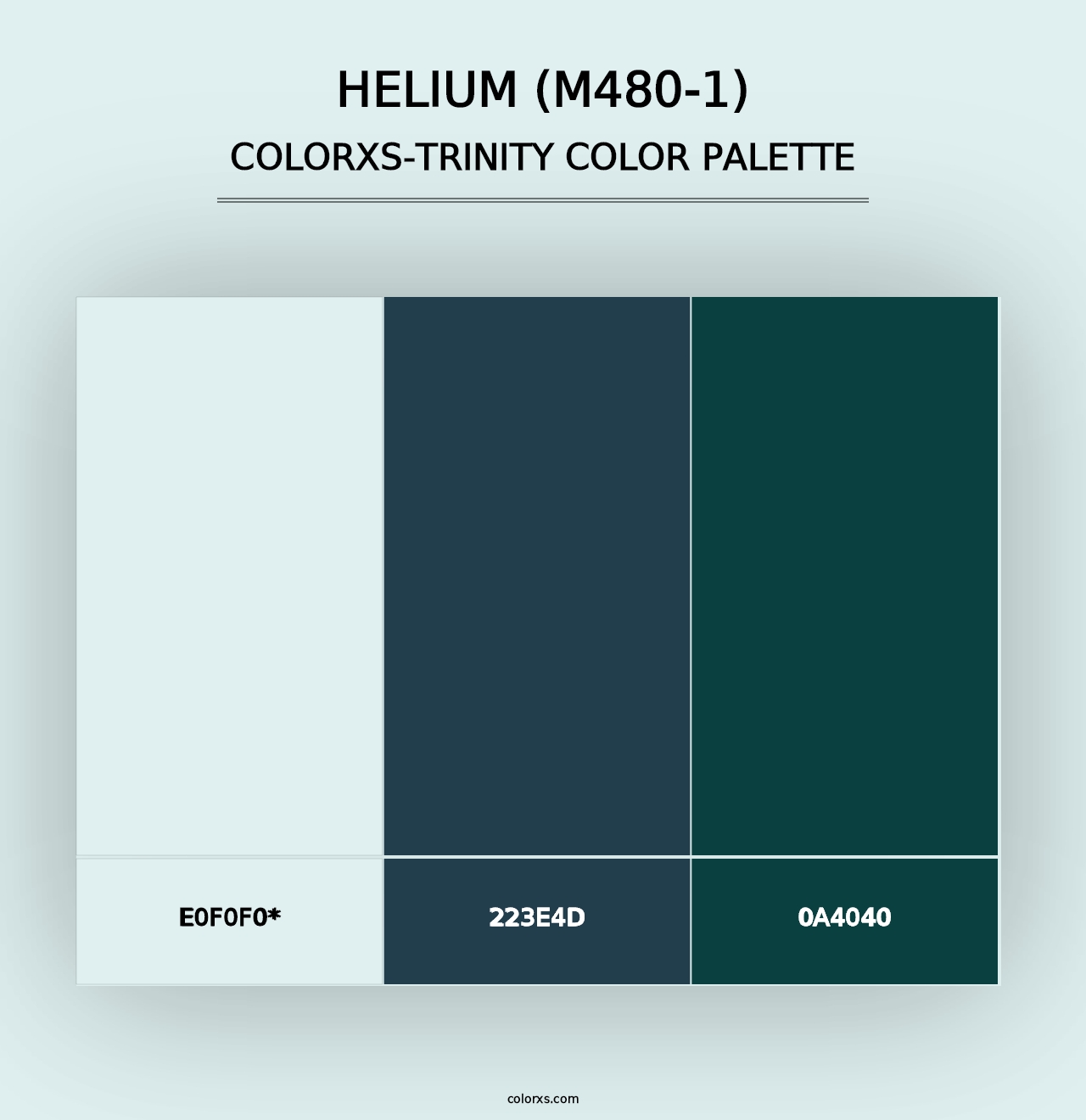 Helium (M480-1) - Colorxs Trinity Palette