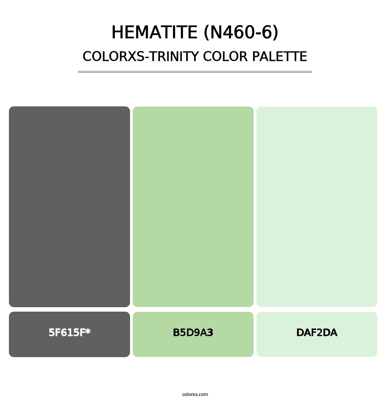 Hematite (N460-6) - Colorxs Trinity Palette