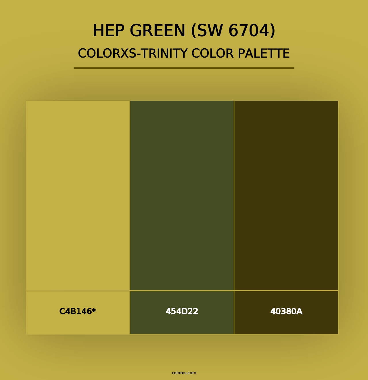 Hep Green (SW 6704) - Colorxs Trinity Palette