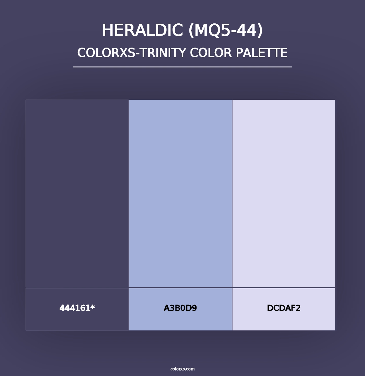 Heraldic (MQ5-44) - Colorxs Trinity Palette