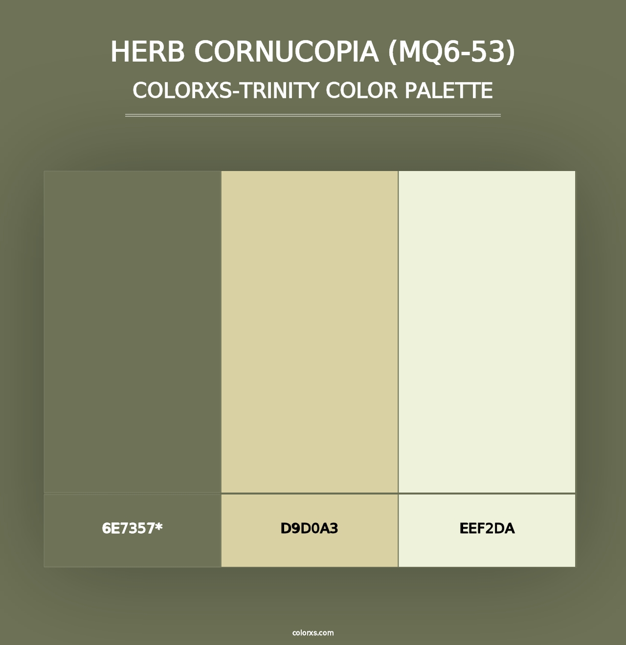 Herb Cornucopia (MQ6-53) - Colorxs Trinity Palette