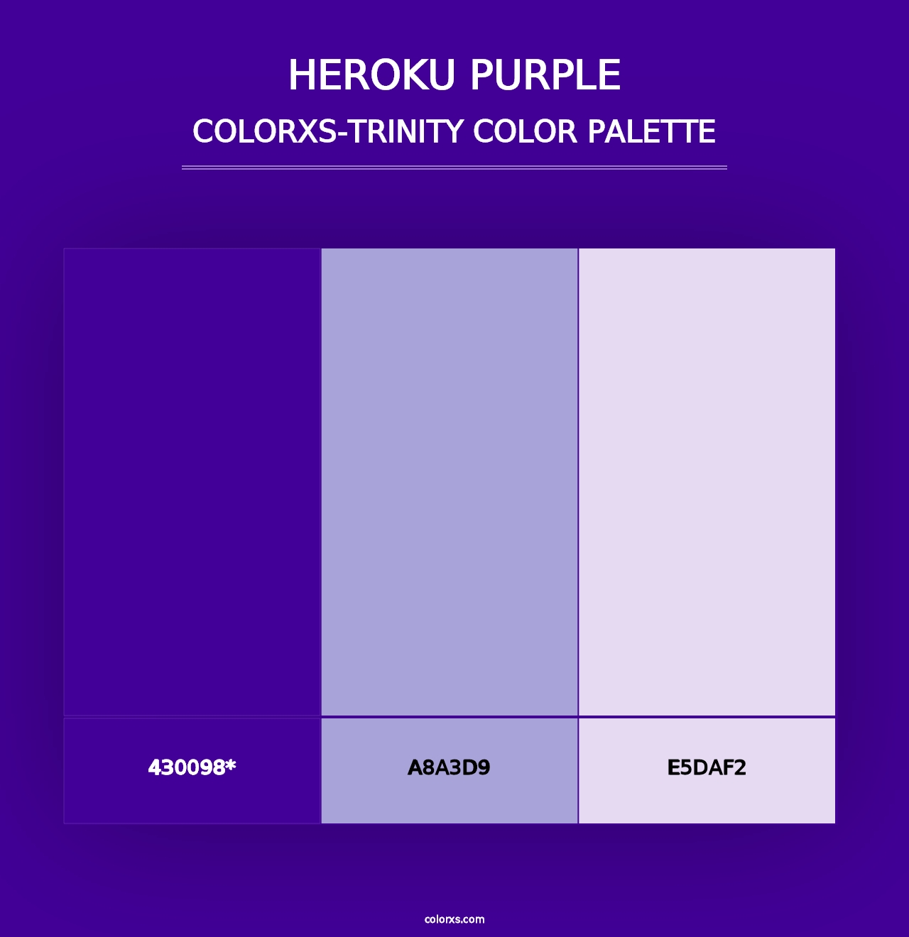 Heroku Purple - Colorxs Trinity Palette