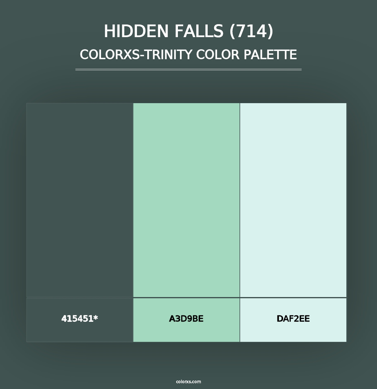 Hidden Falls (714) - Colorxs Trinity Palette