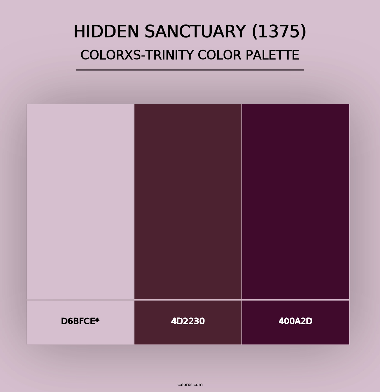 Hidden Sanctuary (1375) - Colorxs Trinity Palette