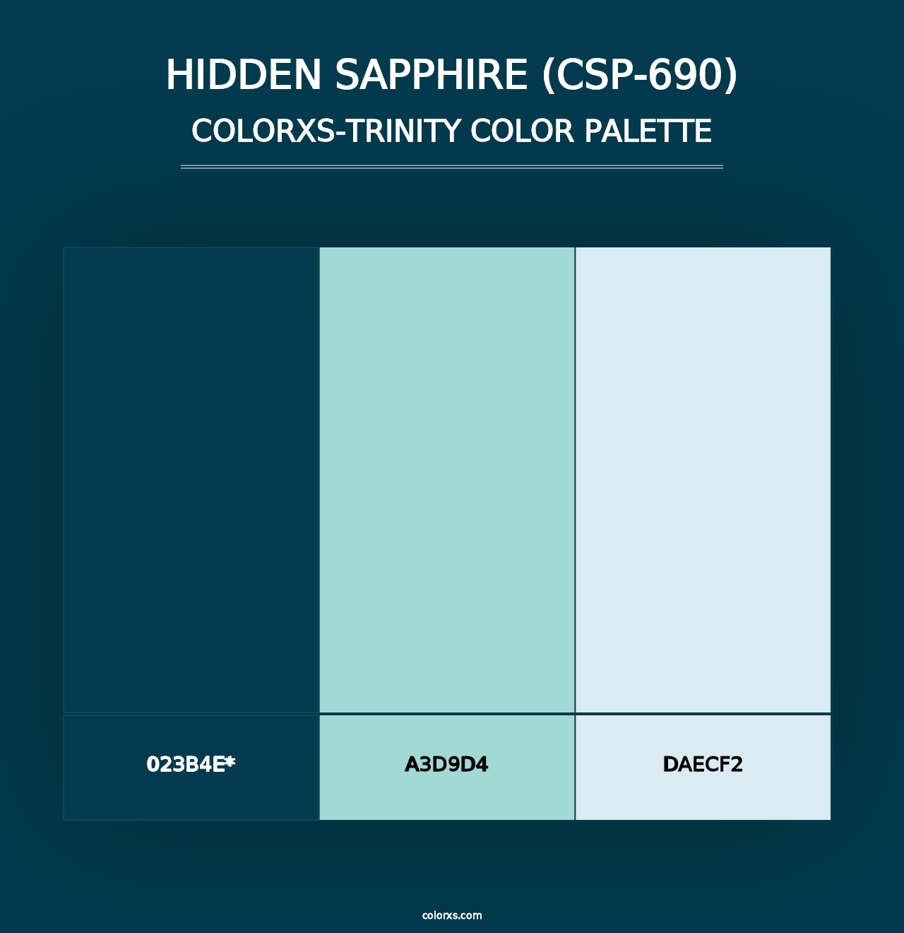 Hidden Sapphire (CSP-690) - Colorxs Trinity Palette