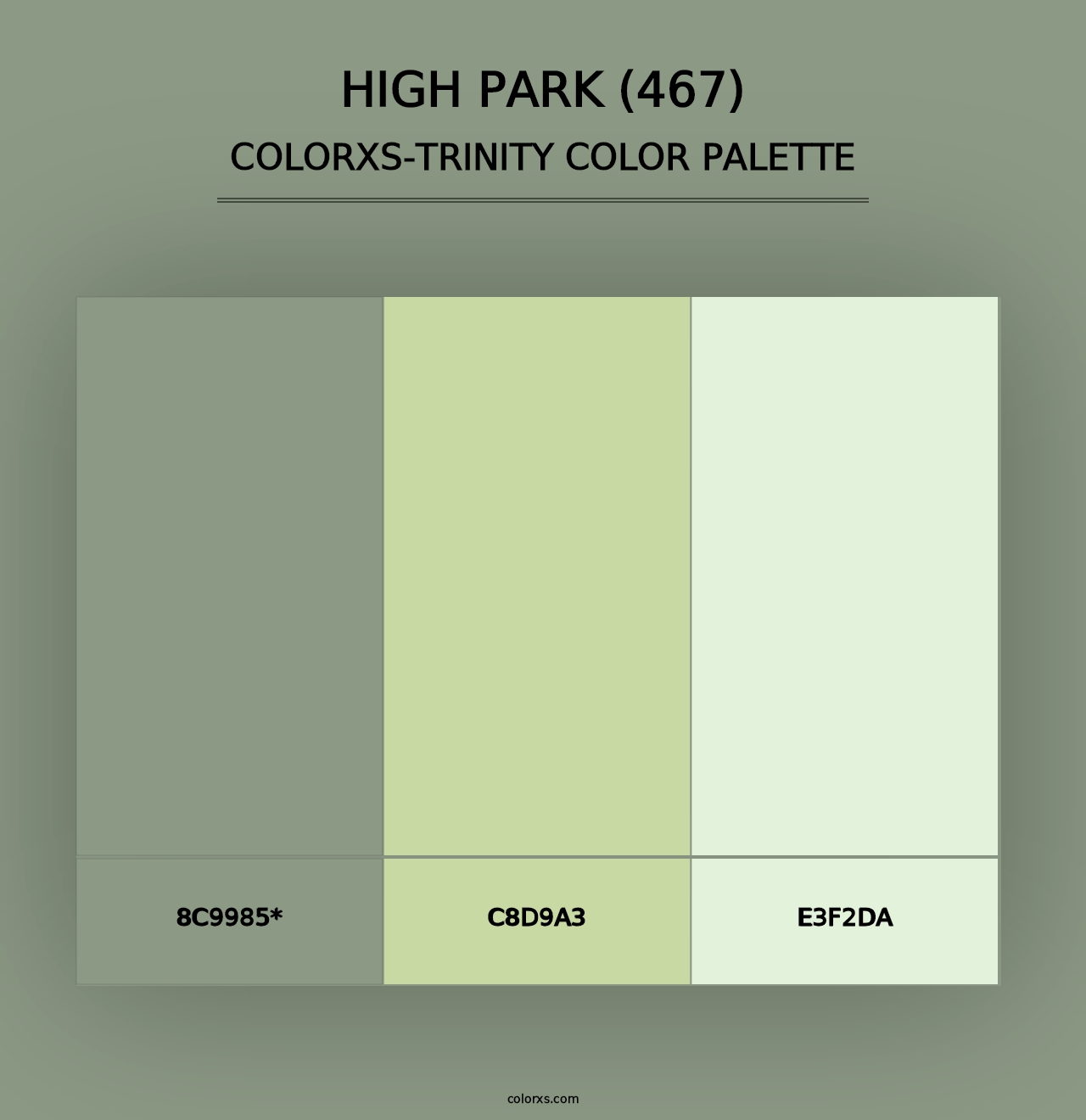 High Park (467) - Colorxs Trinity Palette