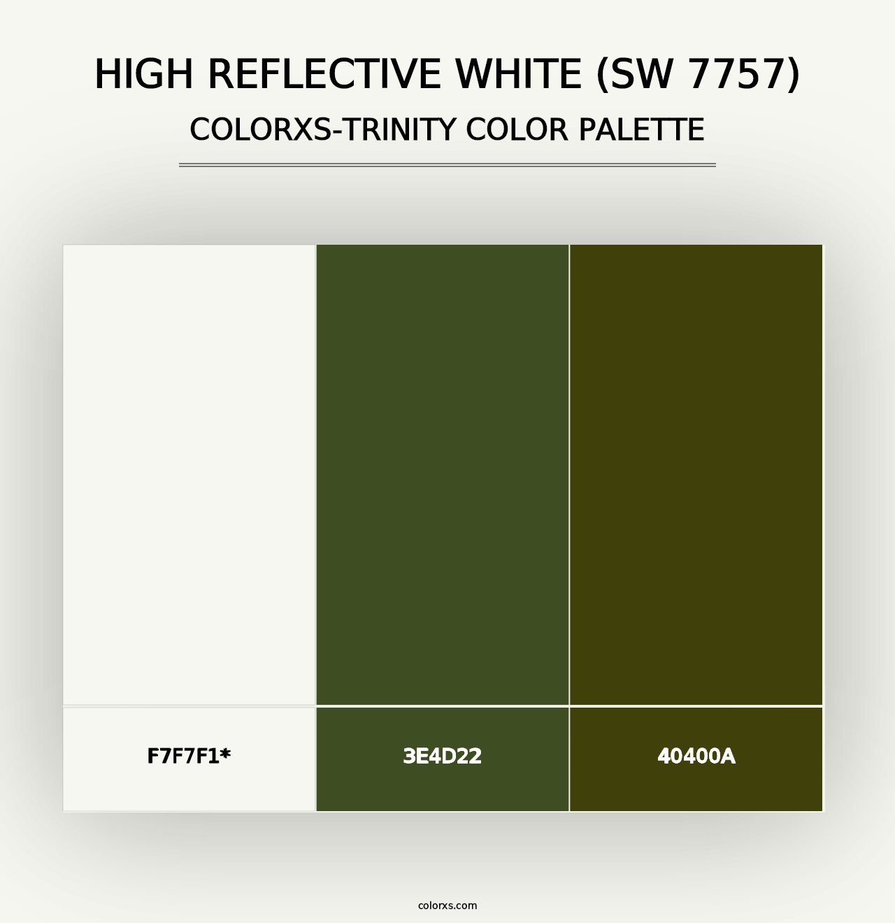 High Reflective White (SW 7757) - Colorxs Trinity Palette