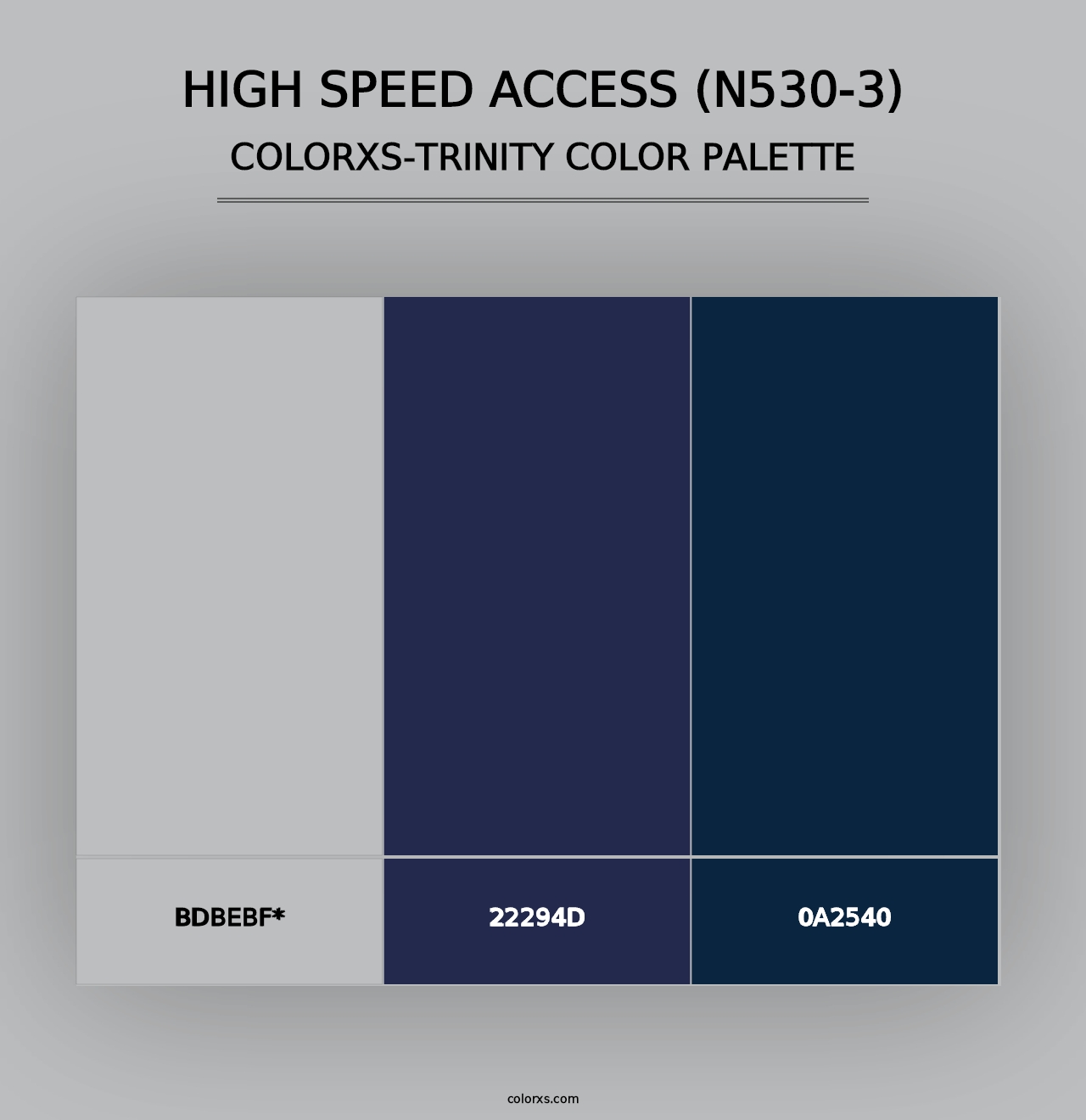 High Speed Access (N530-3) - Colorxs Trinity Palette