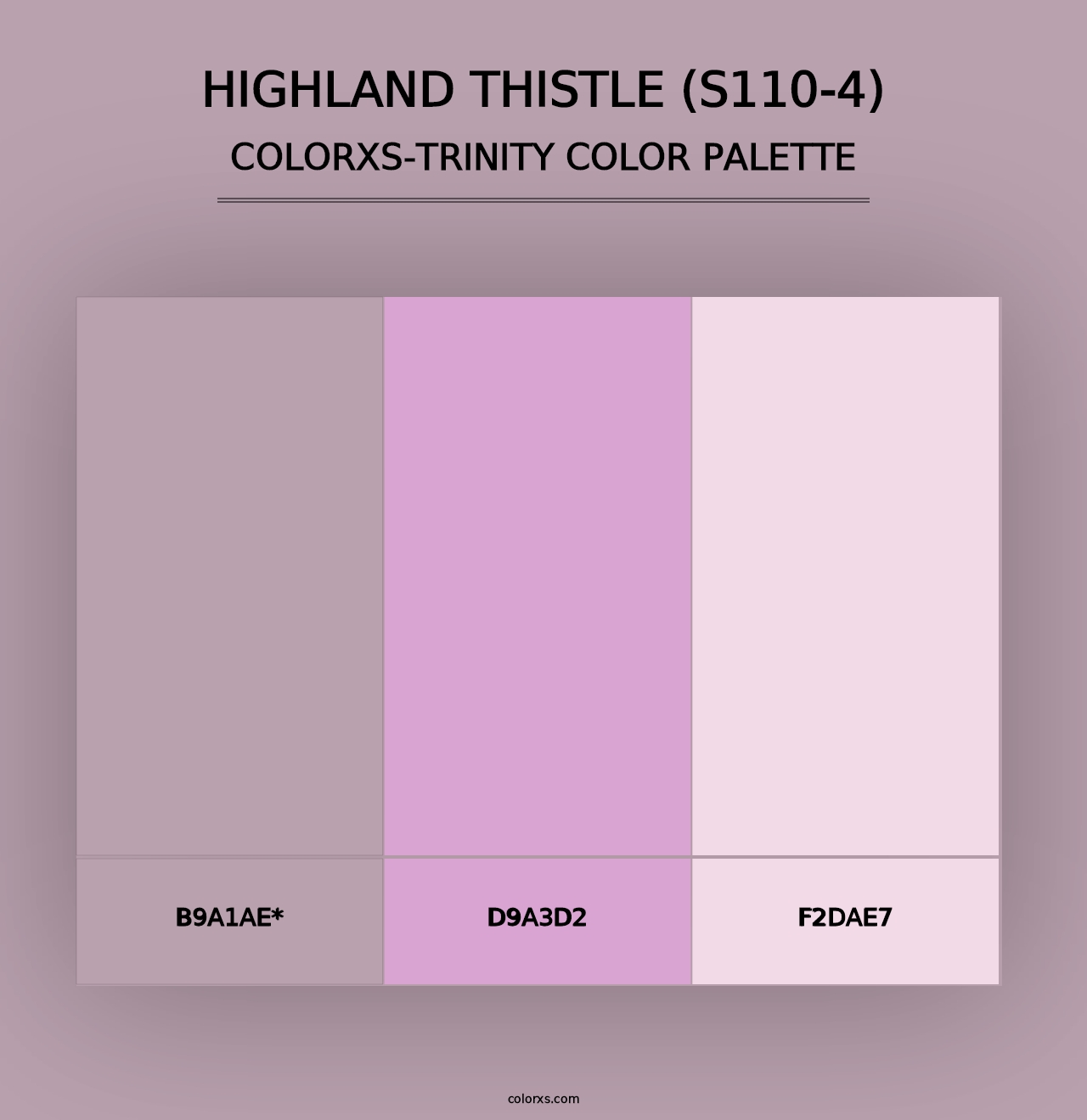 Highland Thistle (S110-4) - Colorxs Trinity Palette