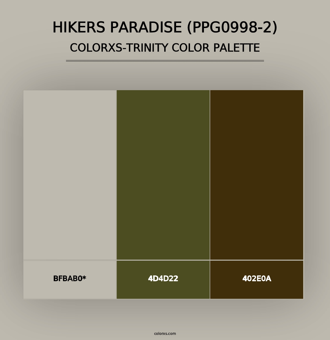 Hikers Paradise (PPG0998-2) - Colorxs Trinity Palette