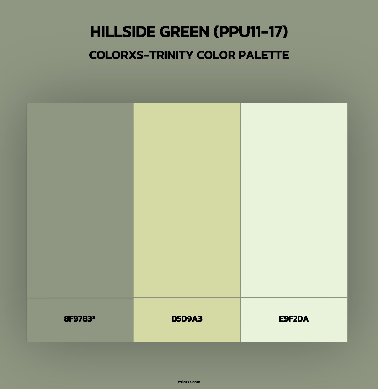 Hillside Green (PPU11-17) - Colorxs Trinity Palette