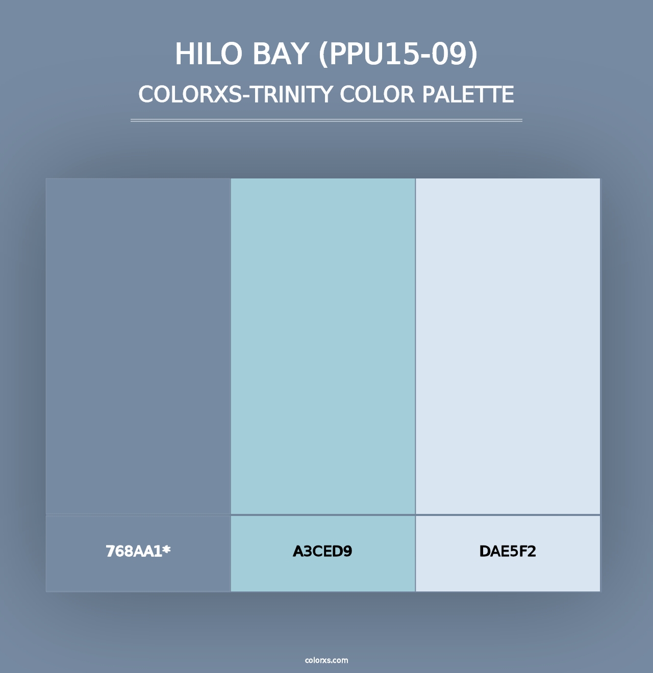 Hilo Bay (PPU15-09) - Colorxs Trinity Palette