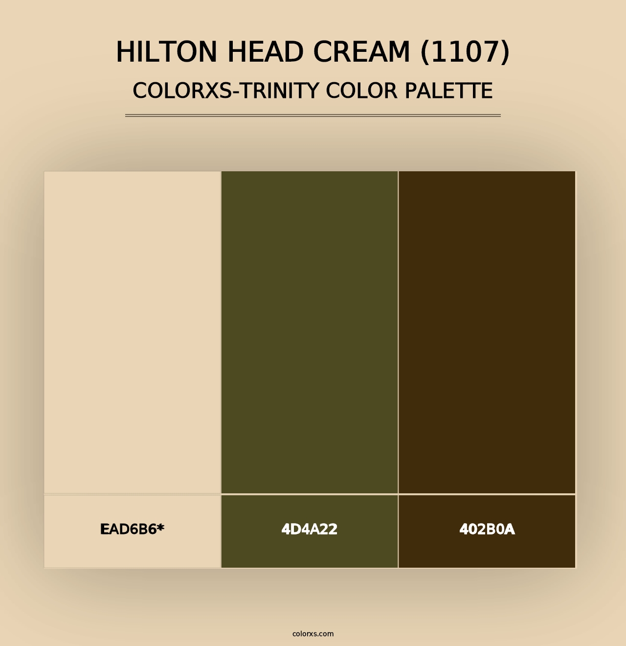 Hilton Head Cream (1107) - Colorxs Trinity Palette