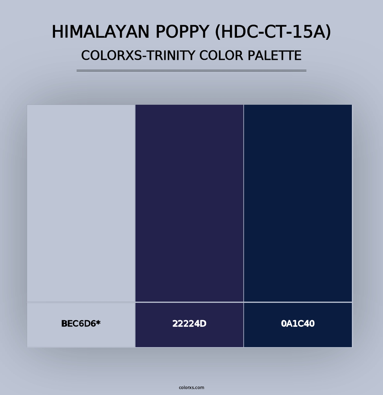 Himalayan Poppy (HDC-CT-15A) - Colorxs Trinity Palette