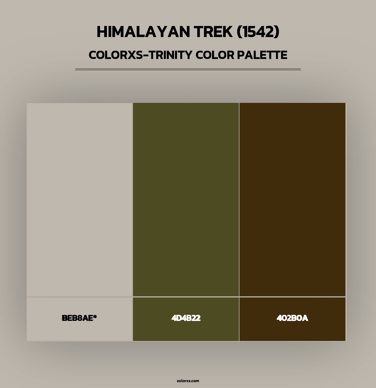 Himalayan Trek (1542) - Colorxs Trinity Palette