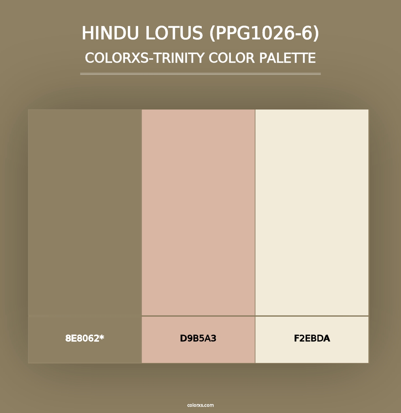 Hindu Lotus (PPG1026-6) - Colorxs Trinity Palette