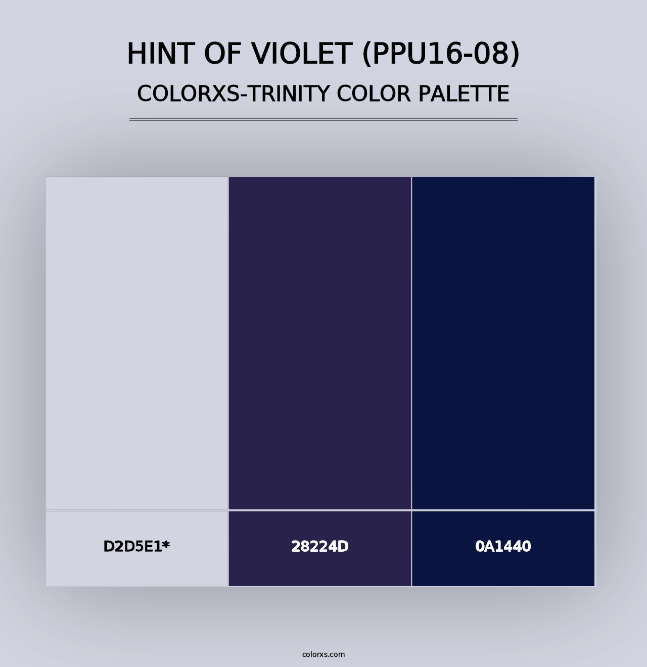 Hint Of Violet (PPU16-08) - Colorxs Trinity Palette