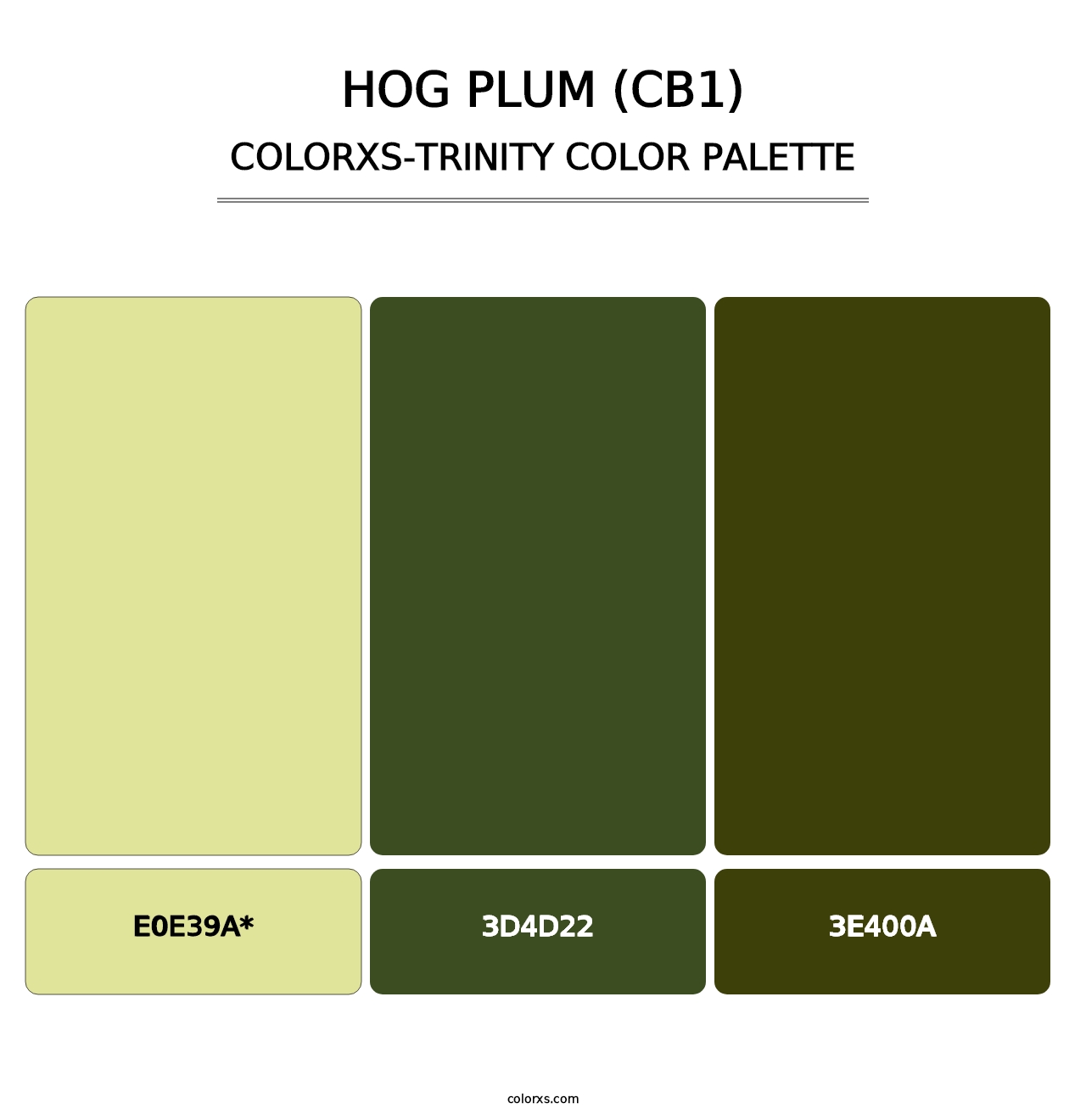 Hog Plum (CB1) - Colorxs Trinity Palette