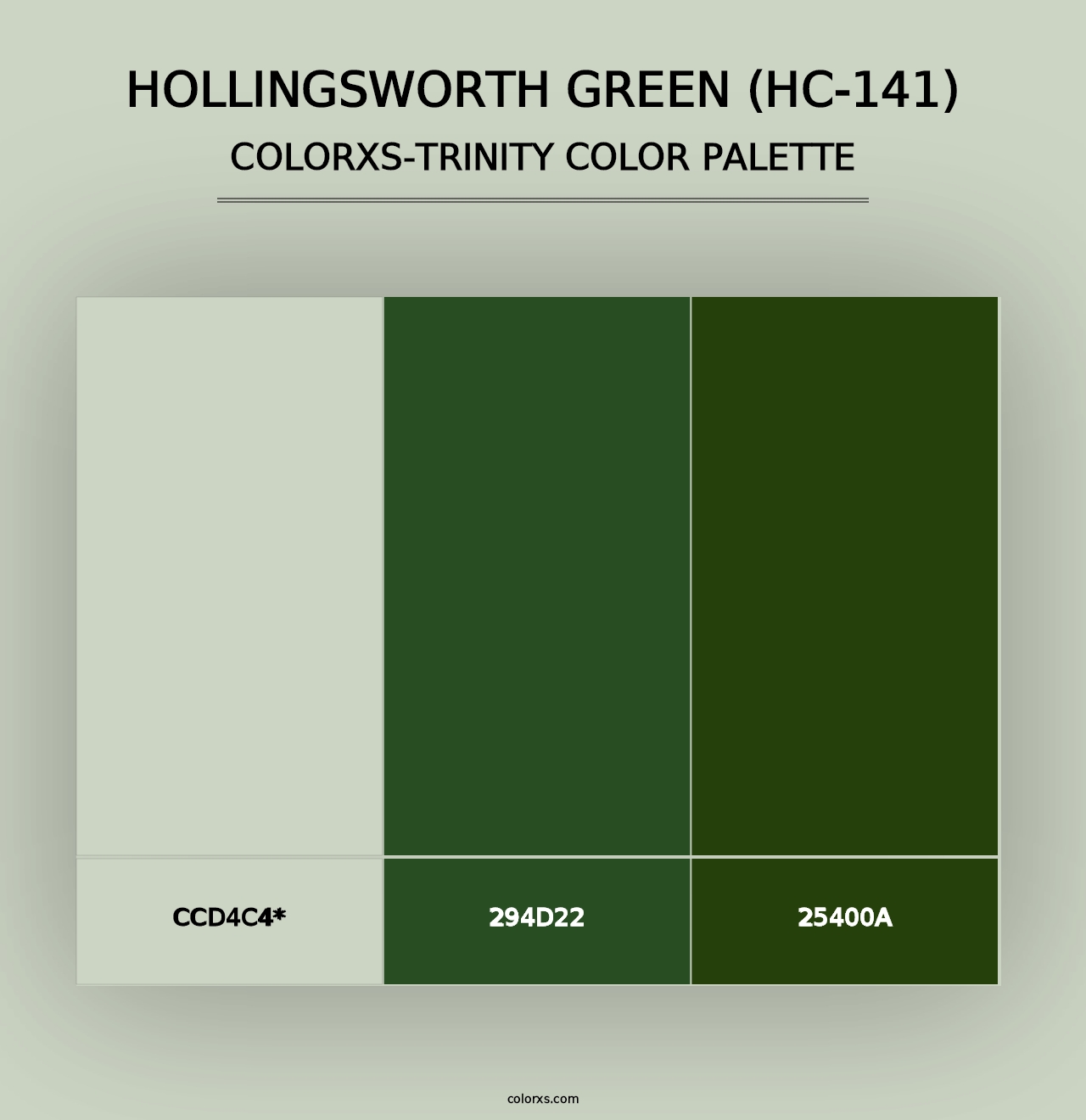 Hollingsworth Green (HC-141) - Colorxs Trinity Palette