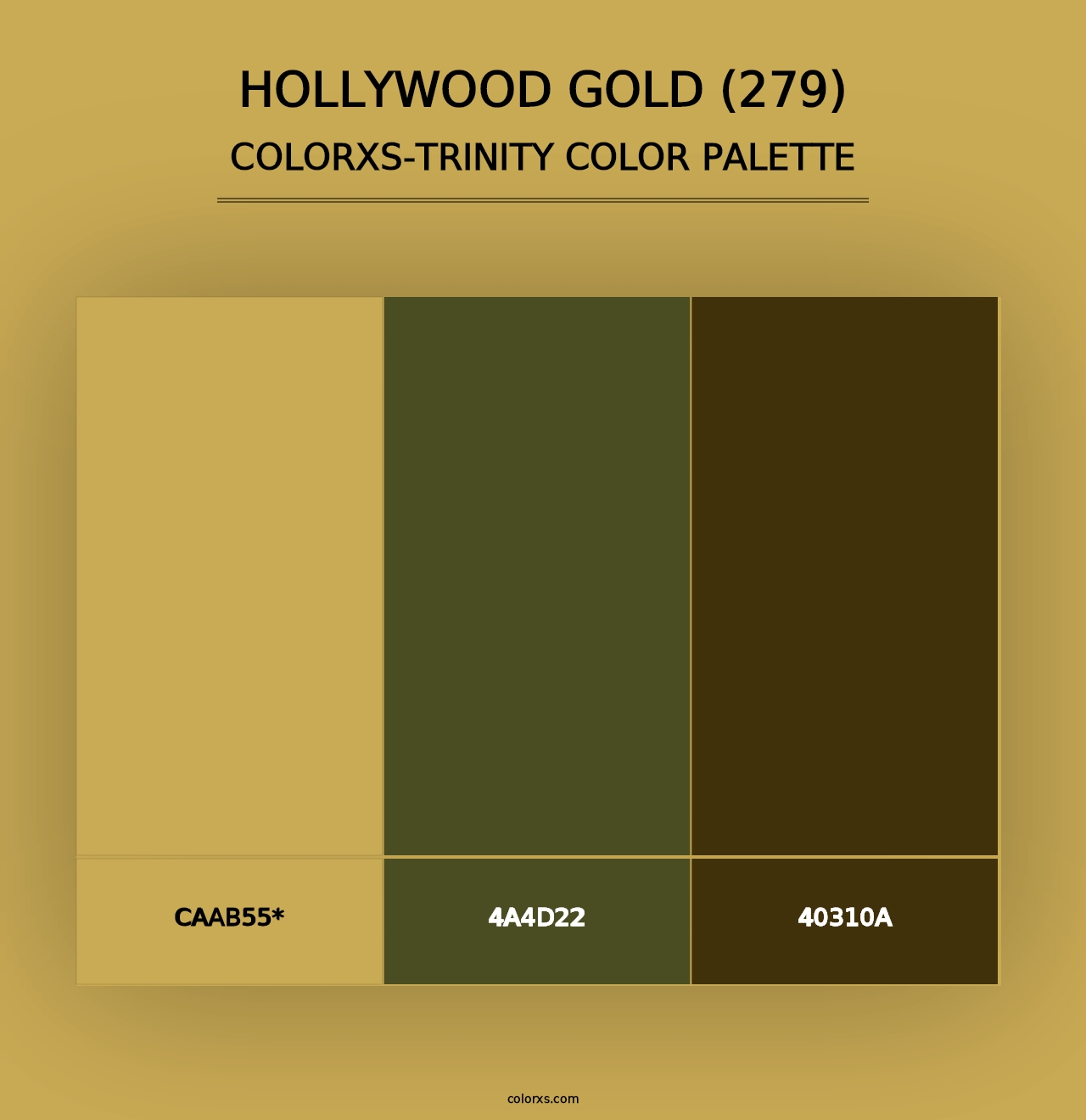 Hollywood Gold (279) - Colorxs Trinity Palette