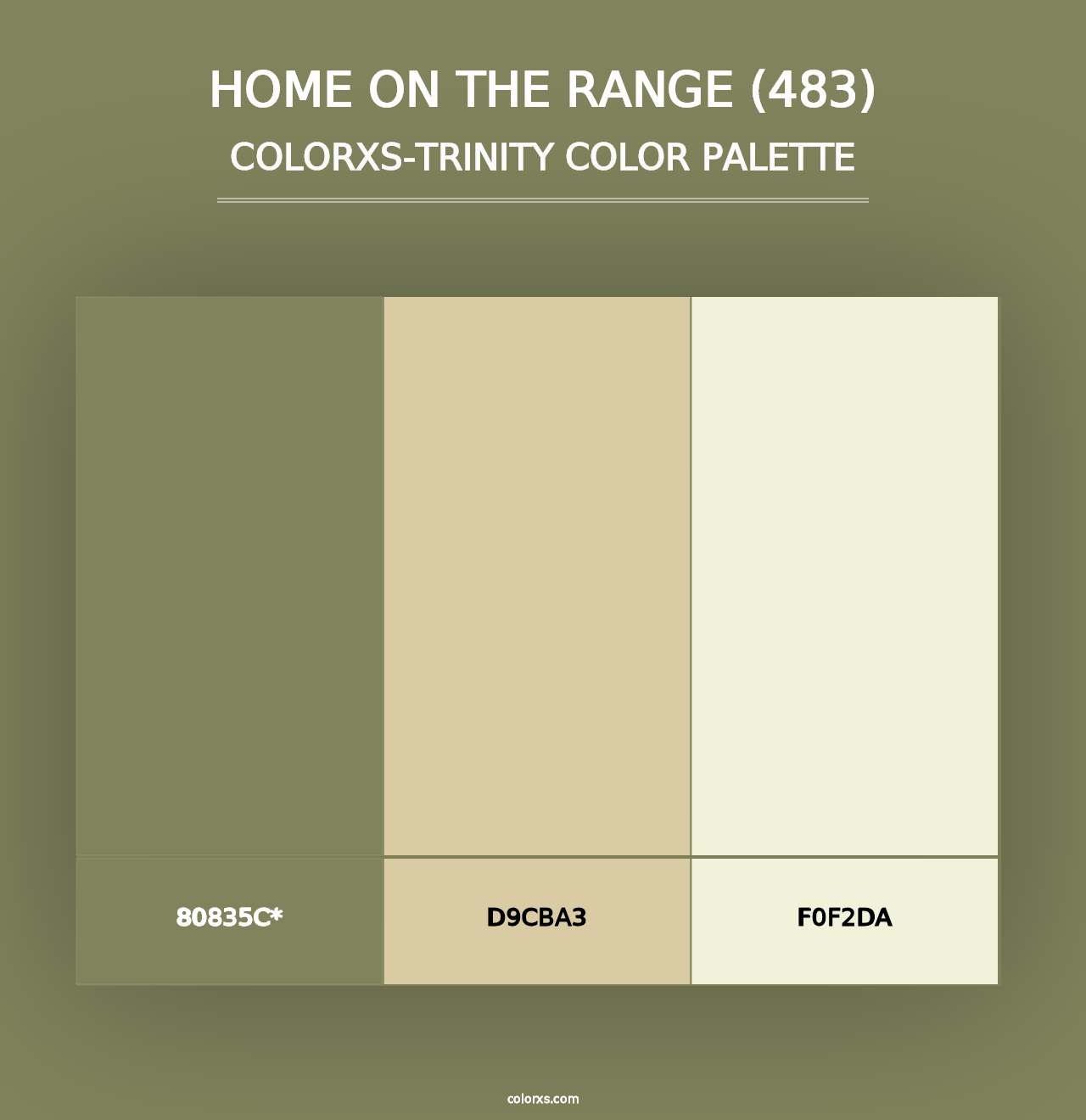 Home on the Range (483) - Colorxs Trinity Palette