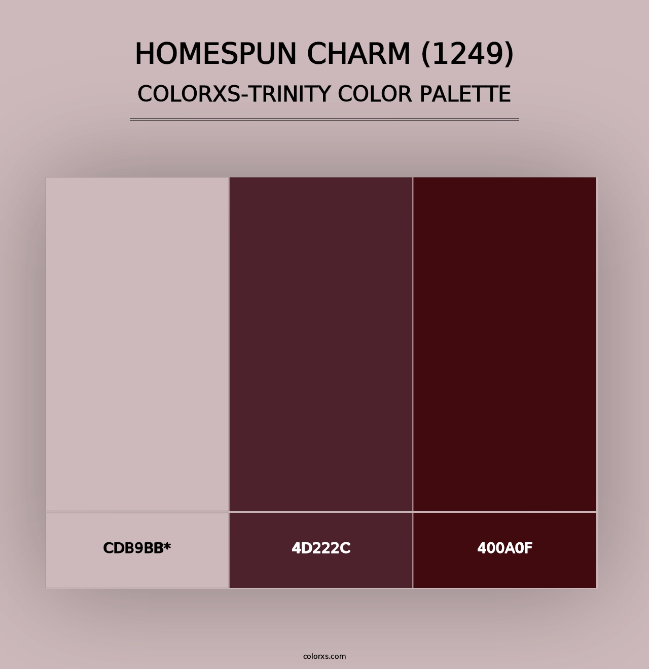 Homespun Charm (1249) - Colorxs Trinity Palette