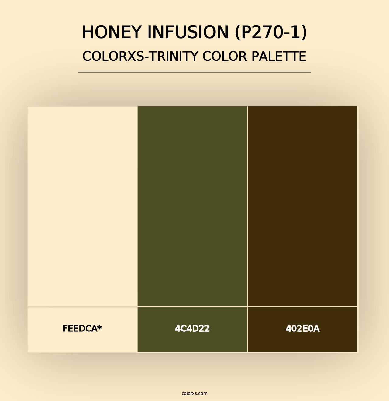 Honey Infusion (P270-1) - Colorxs Trinity Palette