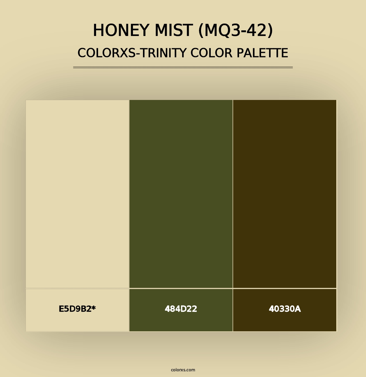 Honey Mist (MQ3-42) - Colorxs Trinity Palette