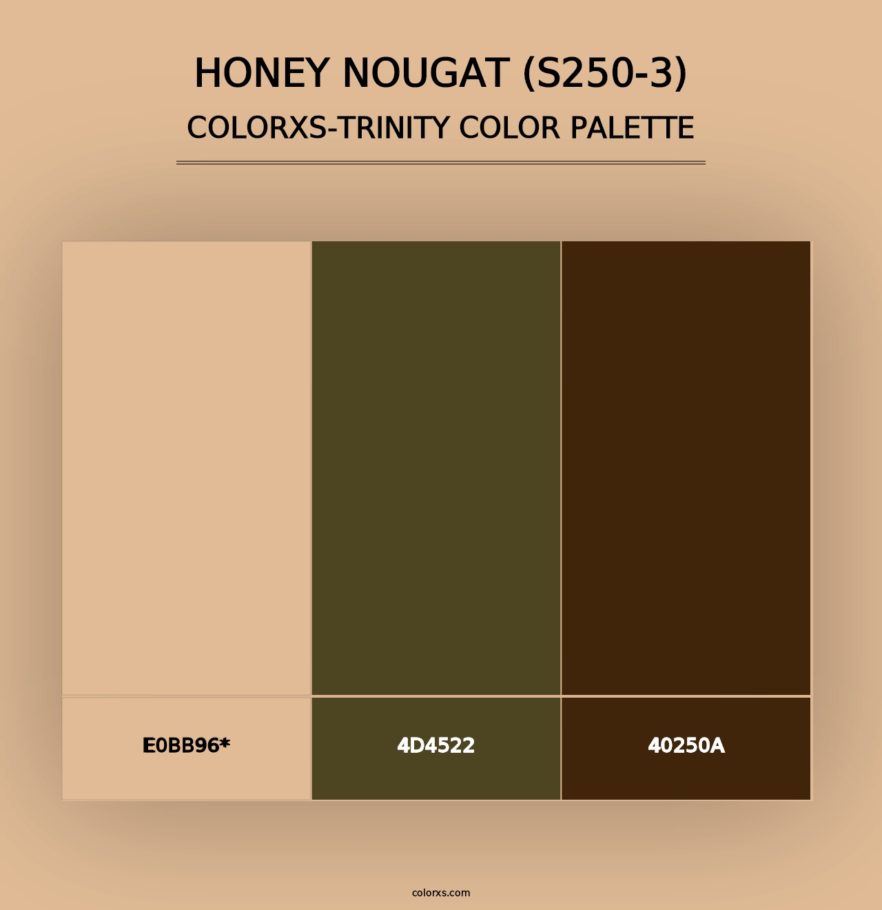 Honey Nougat (S250-3) - Colorxs Trinity Palette