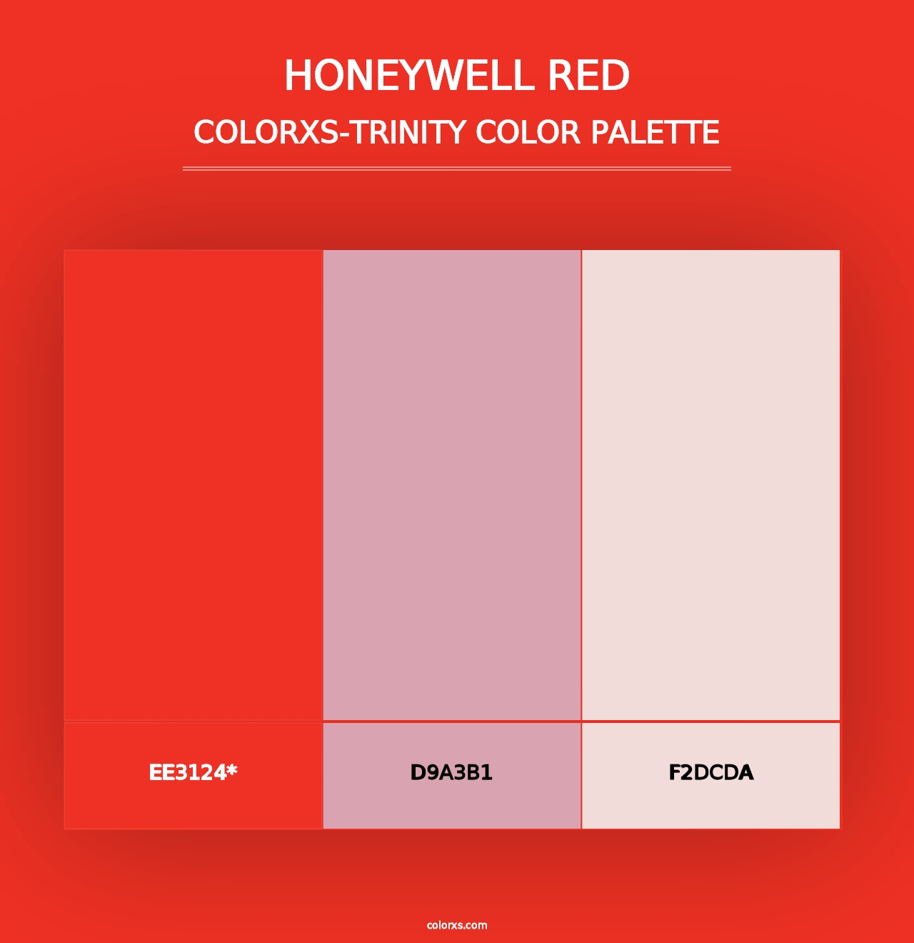 Honeywell Red - Colorxs Trinity Palette