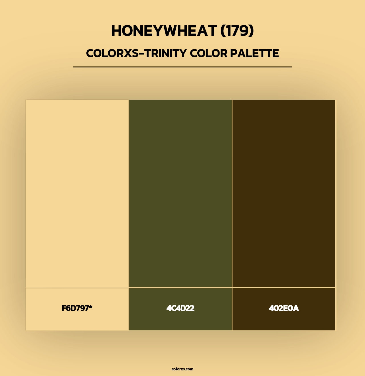 Honeywheat (179) - Colorxs Trinity Palette